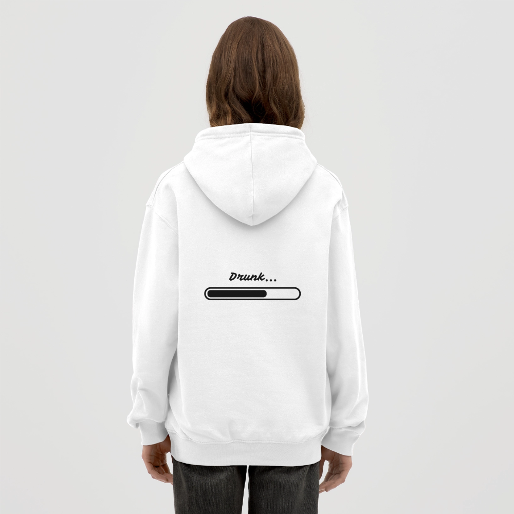 Sweat team drinking - white